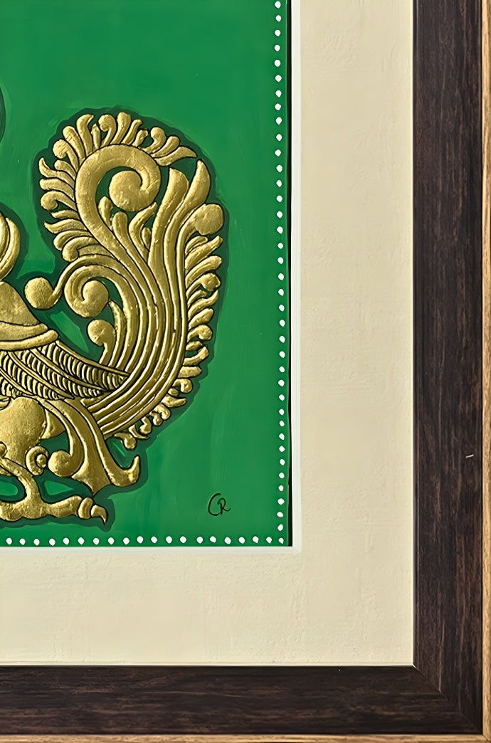 Yalli Pakshi - Mysore Paintings (22KT Gold Leaf)