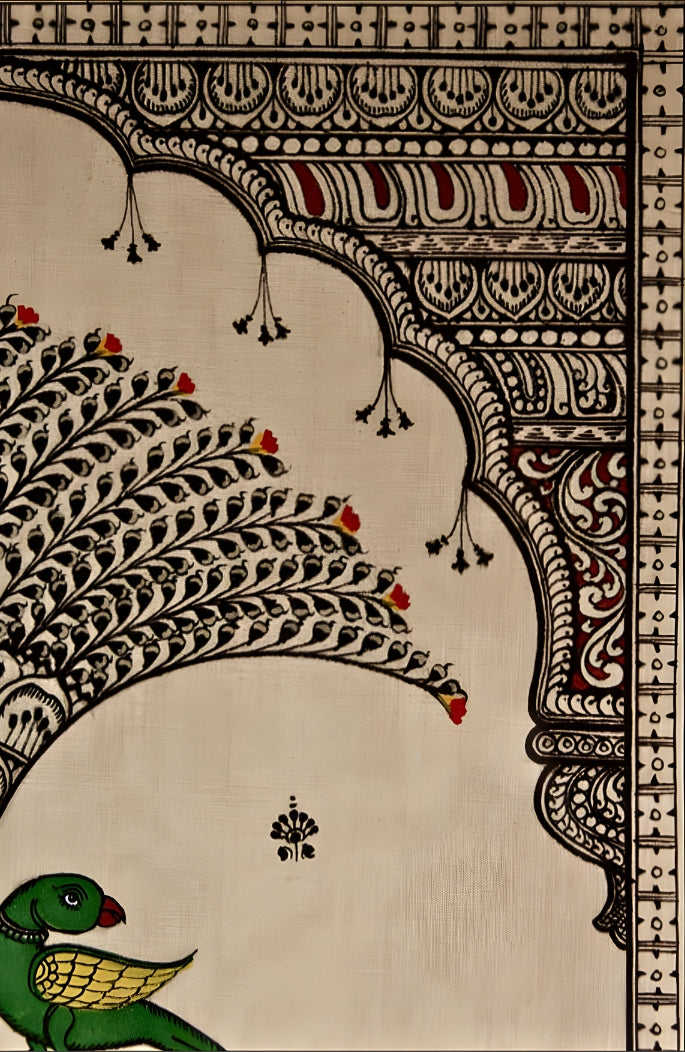 Eternal Balance: Tree of Life – Orissa Pattachitra Painting