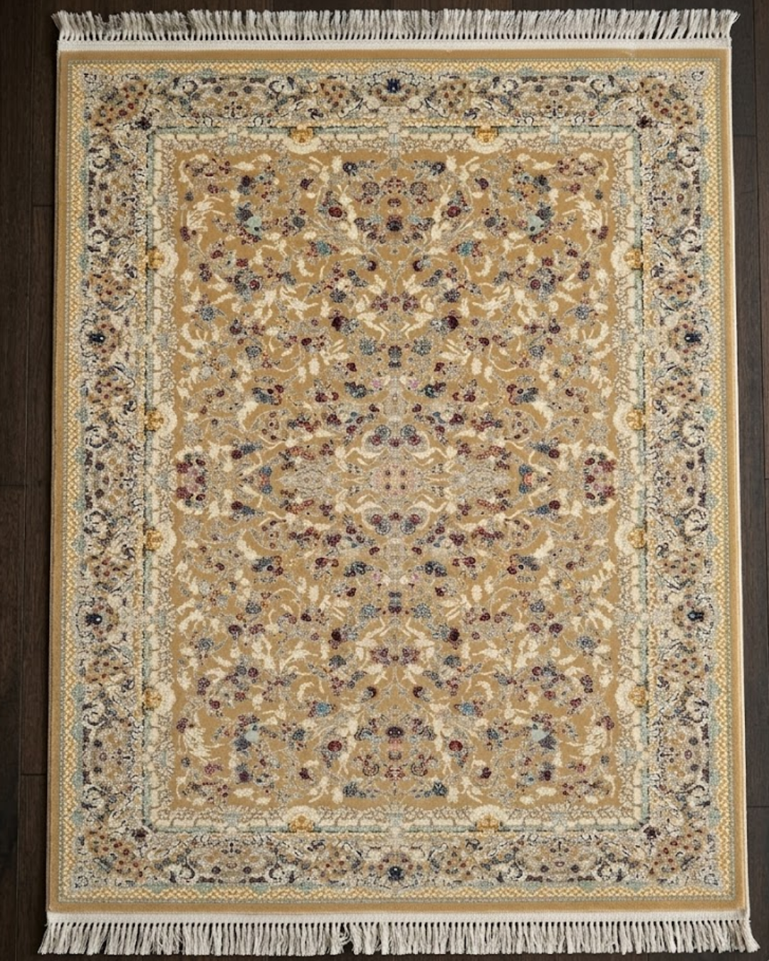 Aatish Silk & Wool Blend Carpet – Crimson Star Medallion