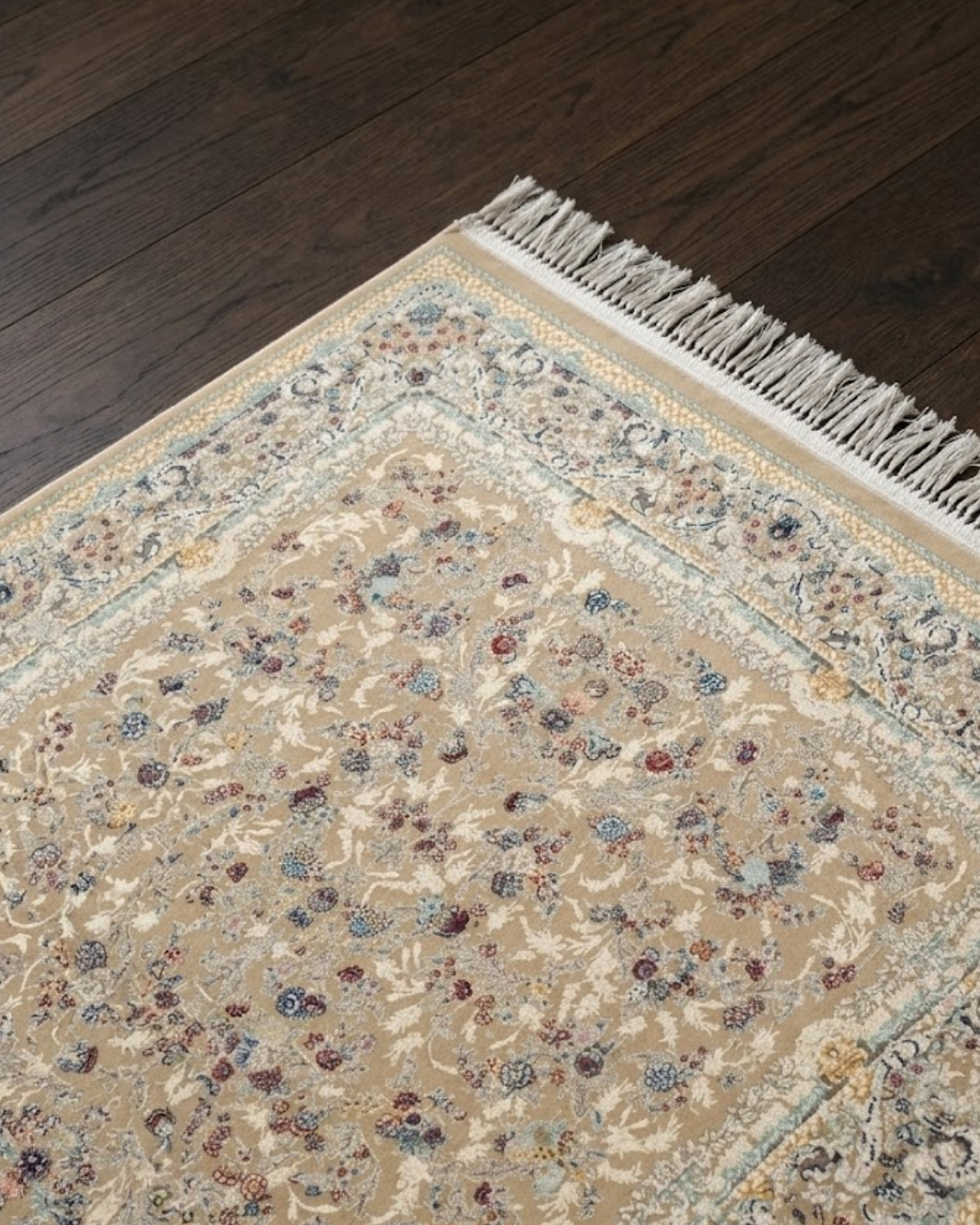 Aatish Silk & Wool Blend Carpet – Crimson Star Medallion