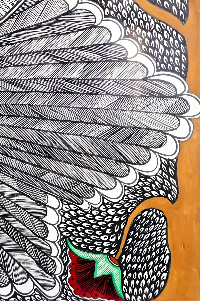 Peacock Ras – Madhubani Painting