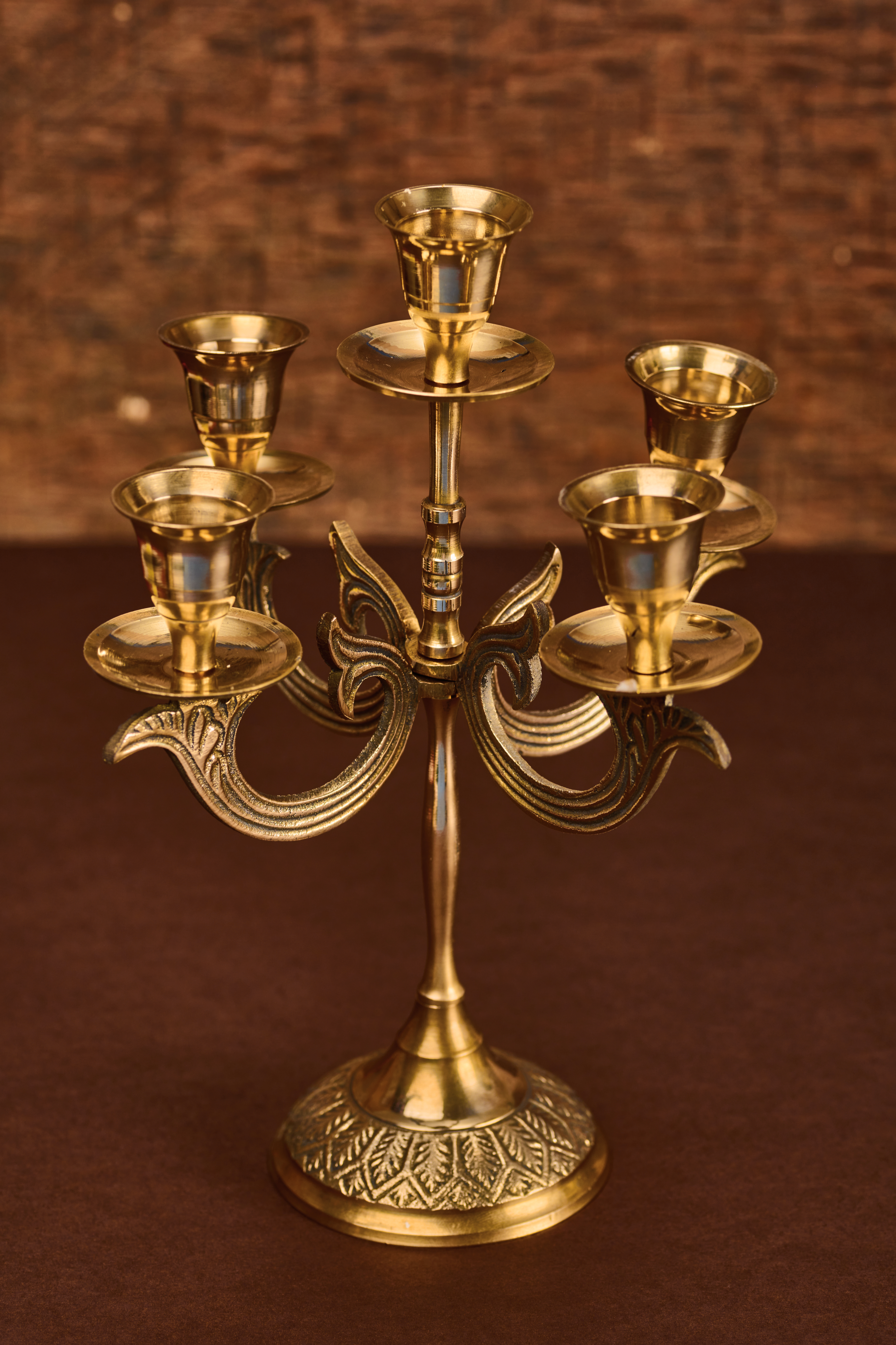 Victorian Candelabra In Brass