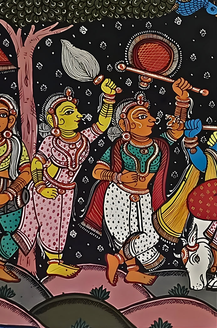 Orissa Pattachitra – Radha Krishna Rasaleela
