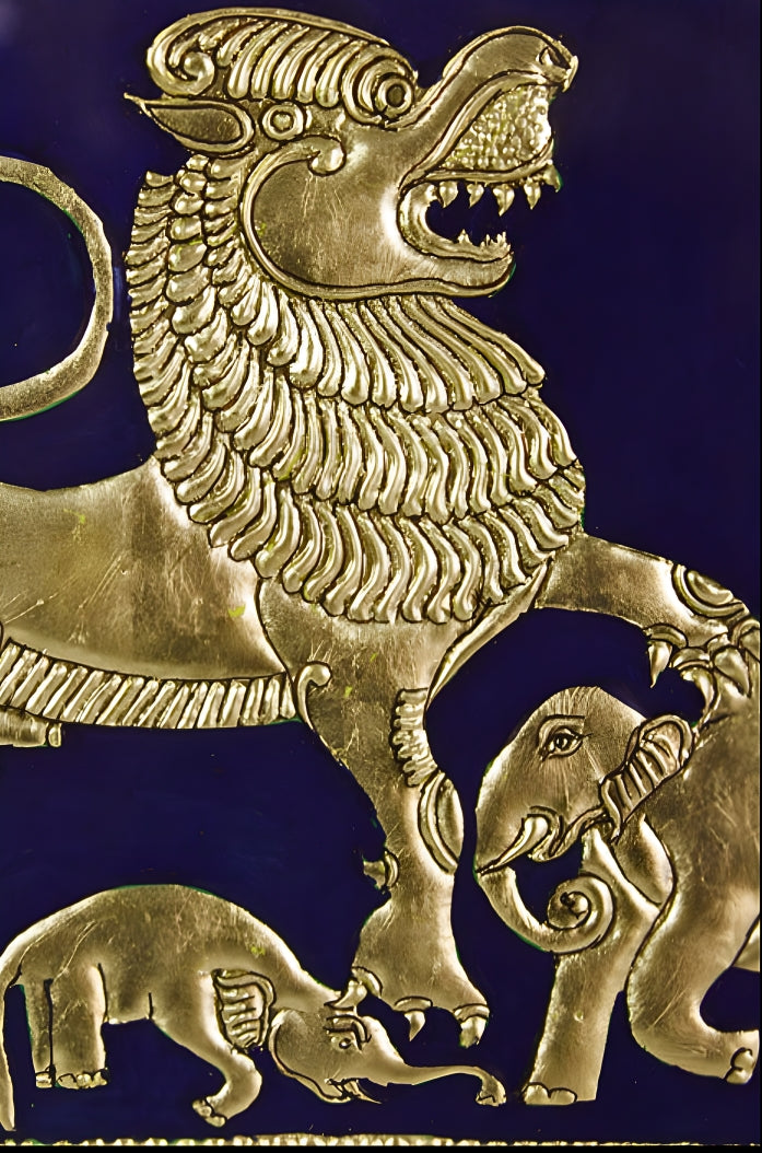 Royal Symbol Indian - Mysore Painting (22KT Gold Leaf)