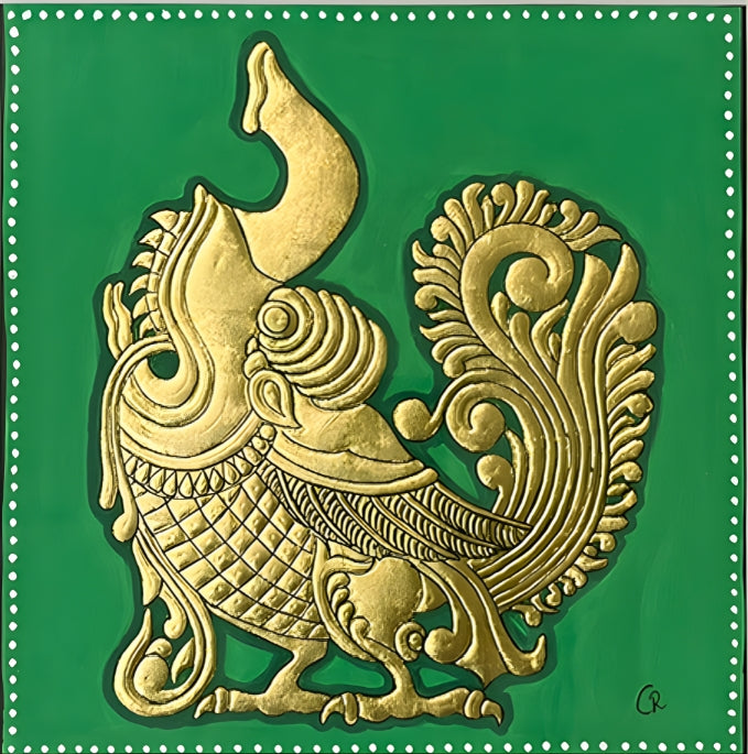Yalli Pakshi - Mysore Paintings (22KT Gold Leaf)