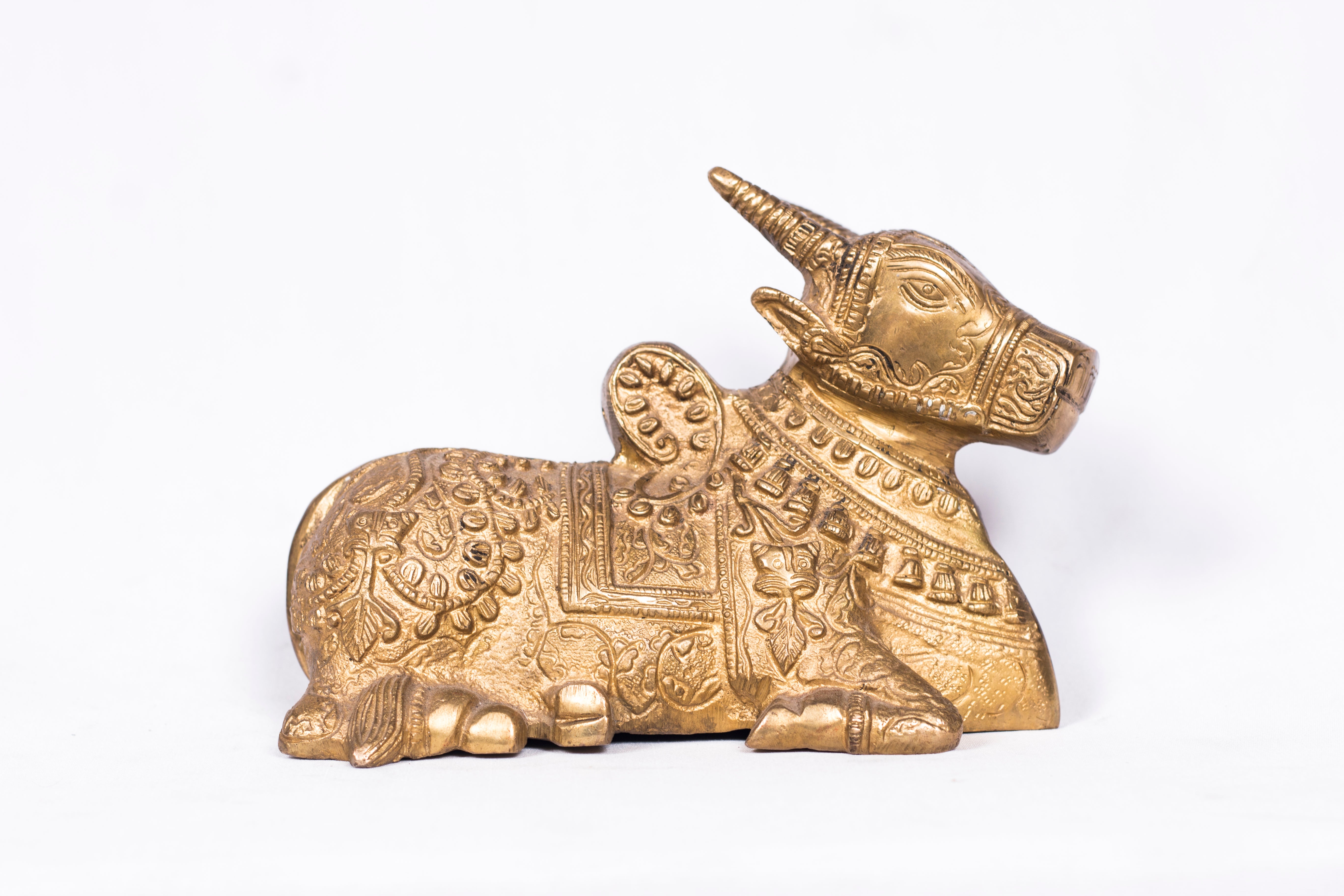 Brass Seated 'Nandi'