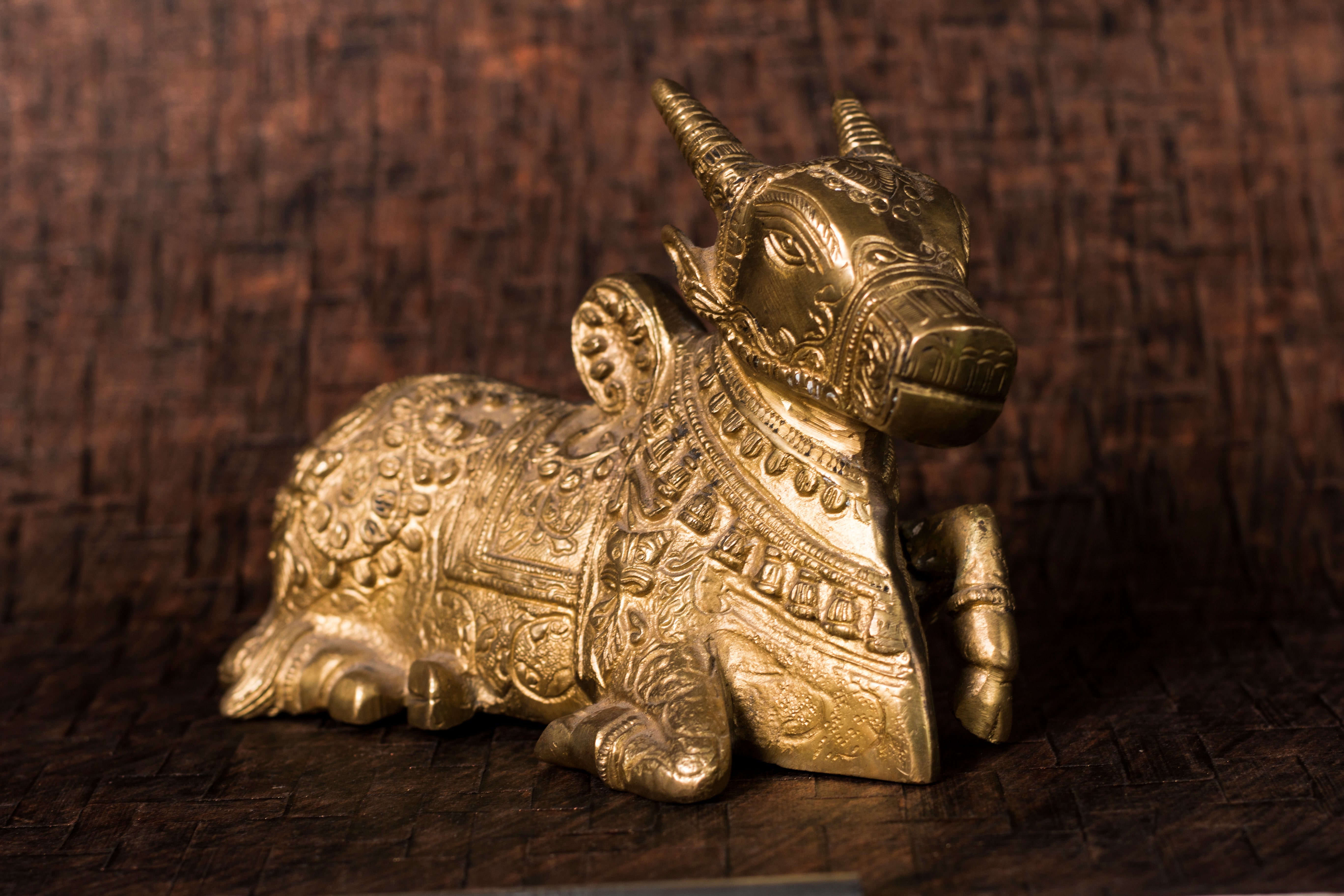 Brass Seated 'Nandi'