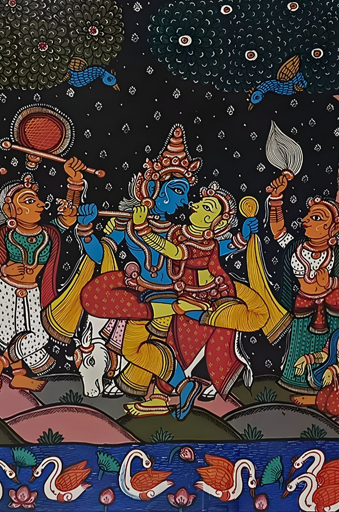 Orissa Pattachitra – Radha Krishna Rasaleela