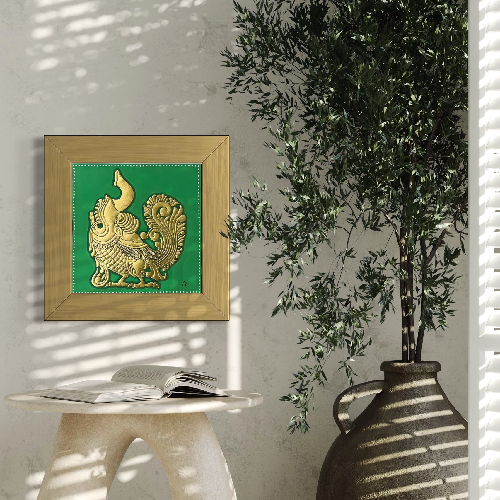 Yalli Pakshi - Mysore Paintings (22KT Gold Leaf)