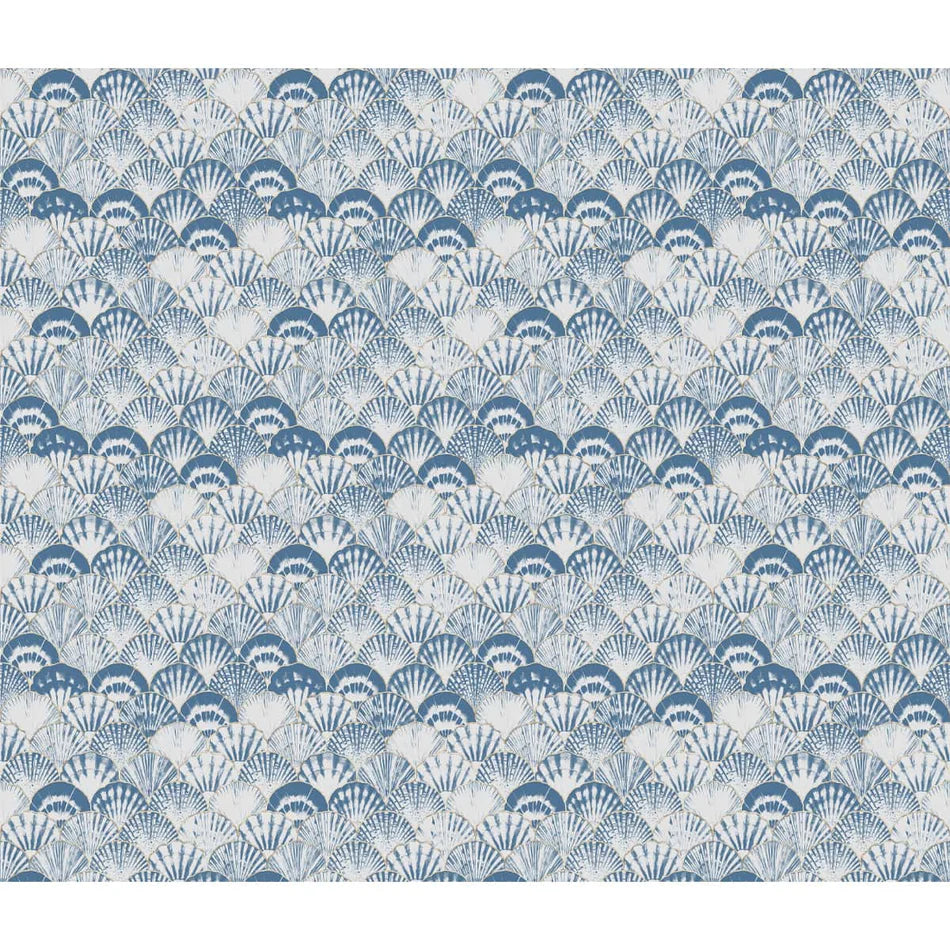 Indigo Echoes Batik wallaper - customized dye print wallpaper for living room