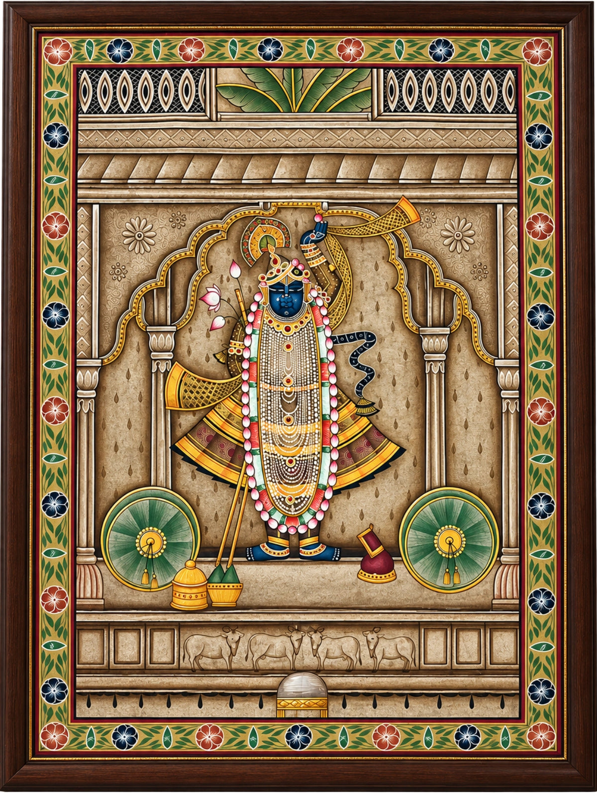 Handpainted – Pichwai – Shrinathji in the Haveli Arcade