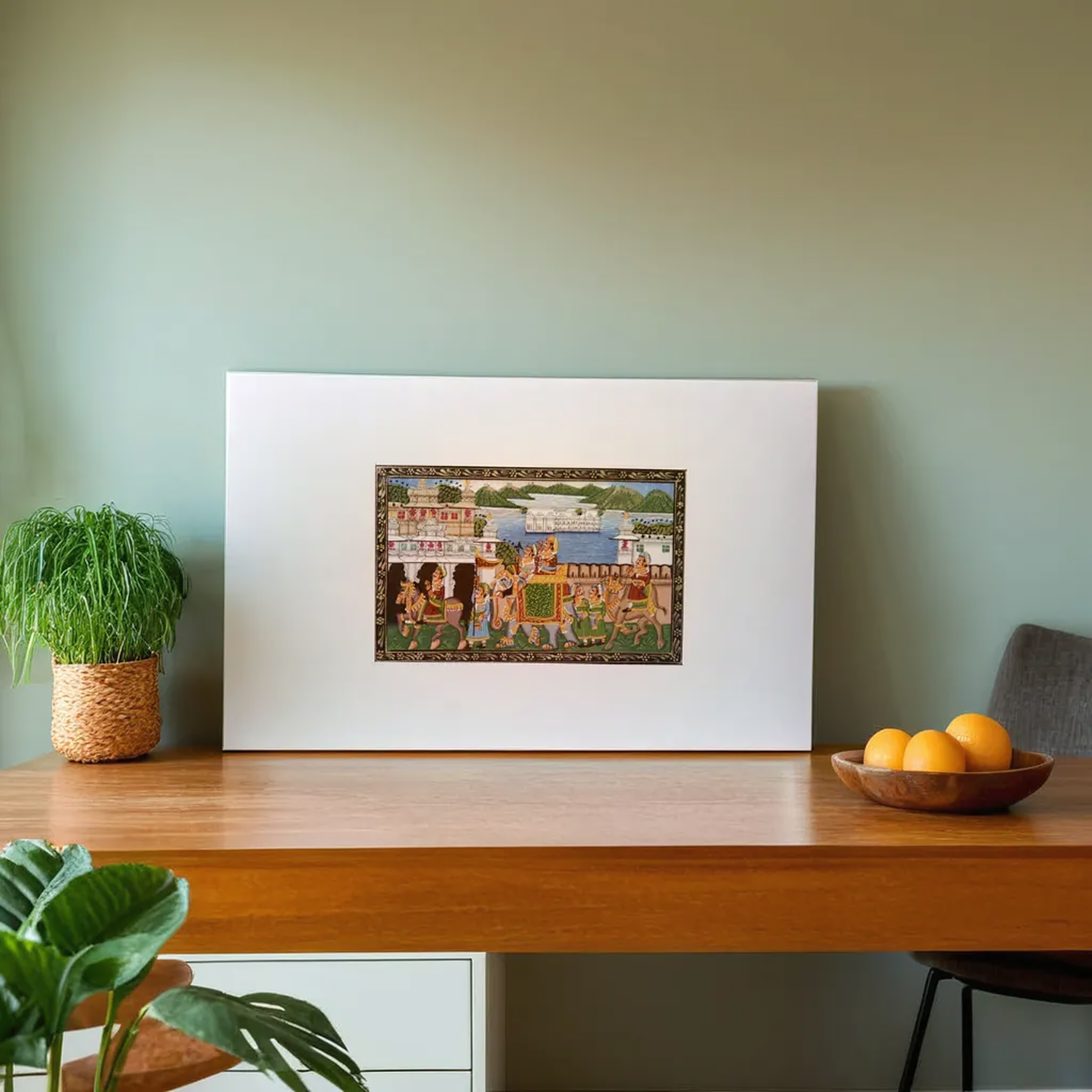 Udaipur Royal Procession Painting