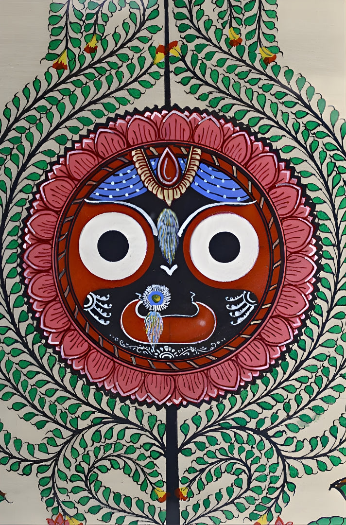 Sacred Continuum: Tree of Life Jagannatha – Orissa Pattachitra Painting