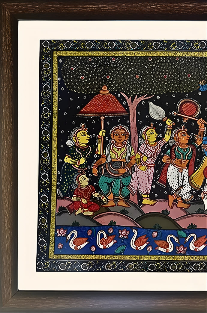 Orissa Pattachitra – Radha Krishna Rasaleela