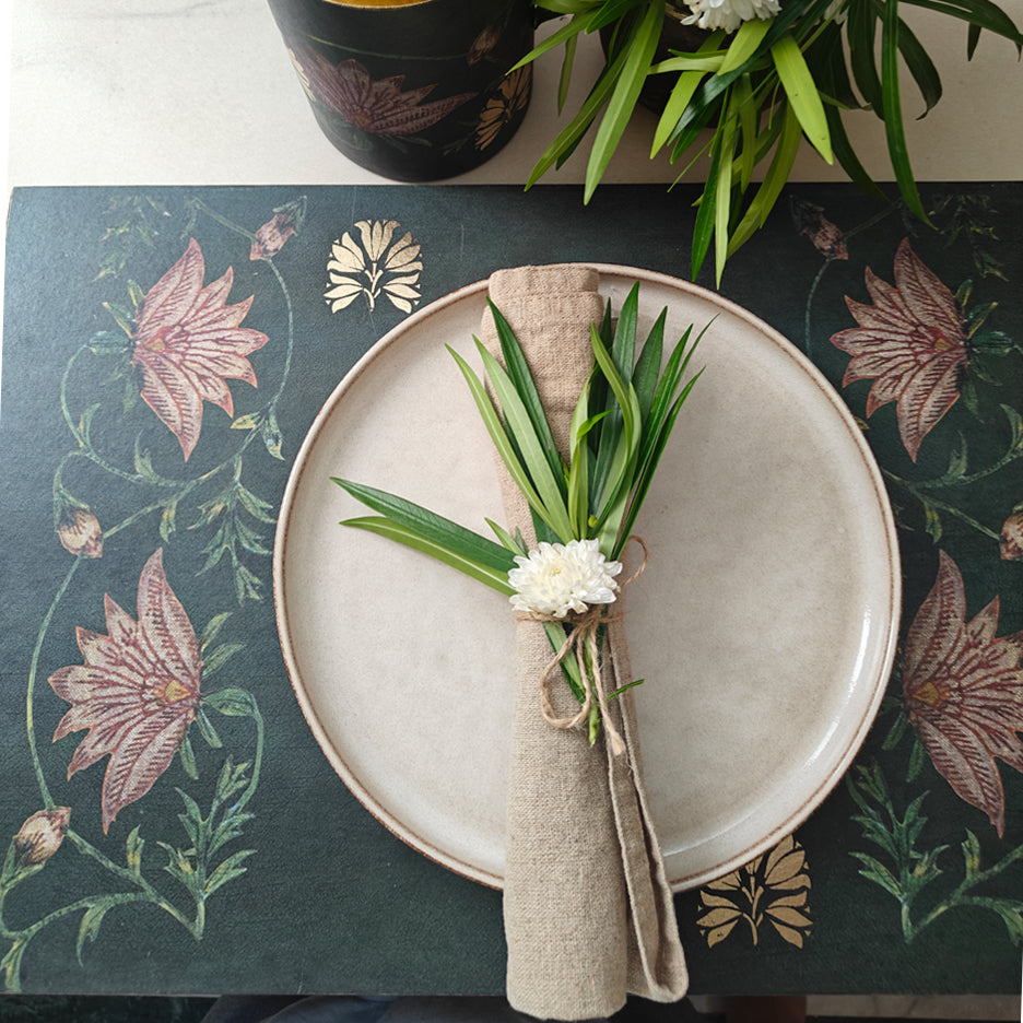 Tehzeeb Table Placements – Ornament of Well-Being, Set of Six