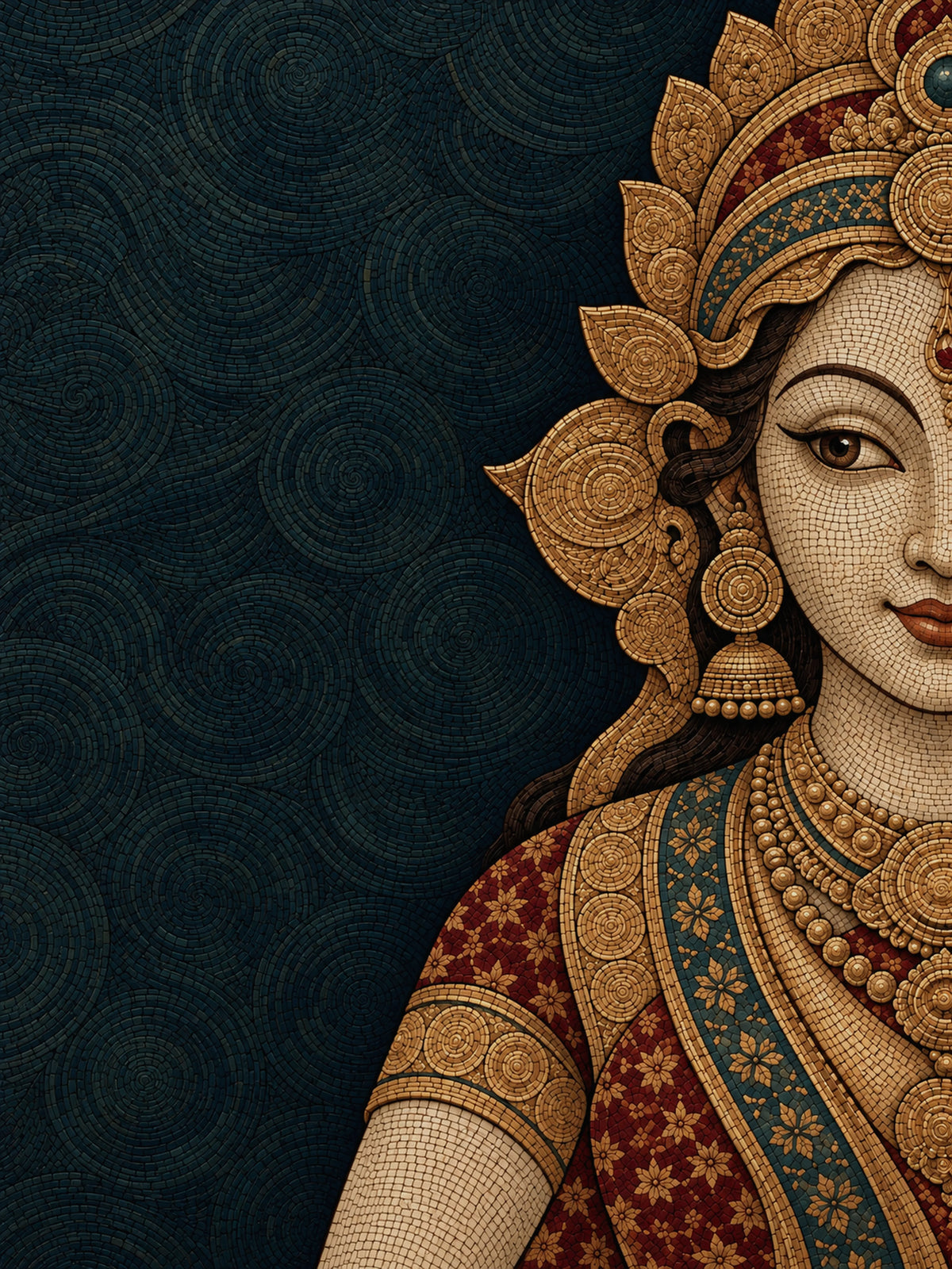 Art Print – Lakshmi in Gilded Mosaic