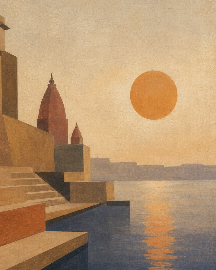 Indo-Bauhaus – “Arunodaya Kashi”: Abstraction of Varanasi at Dawn
