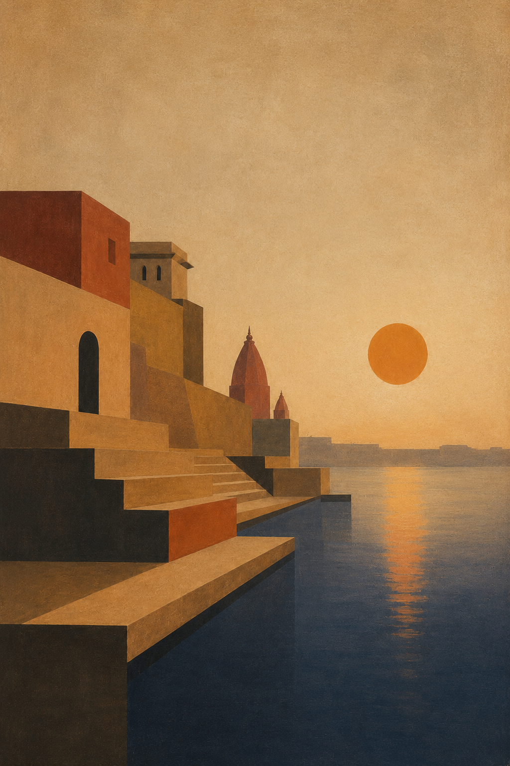 Indo-Bauhaus – “Arunodaya Kashi”: Abstraction of Varanasi at Dawn