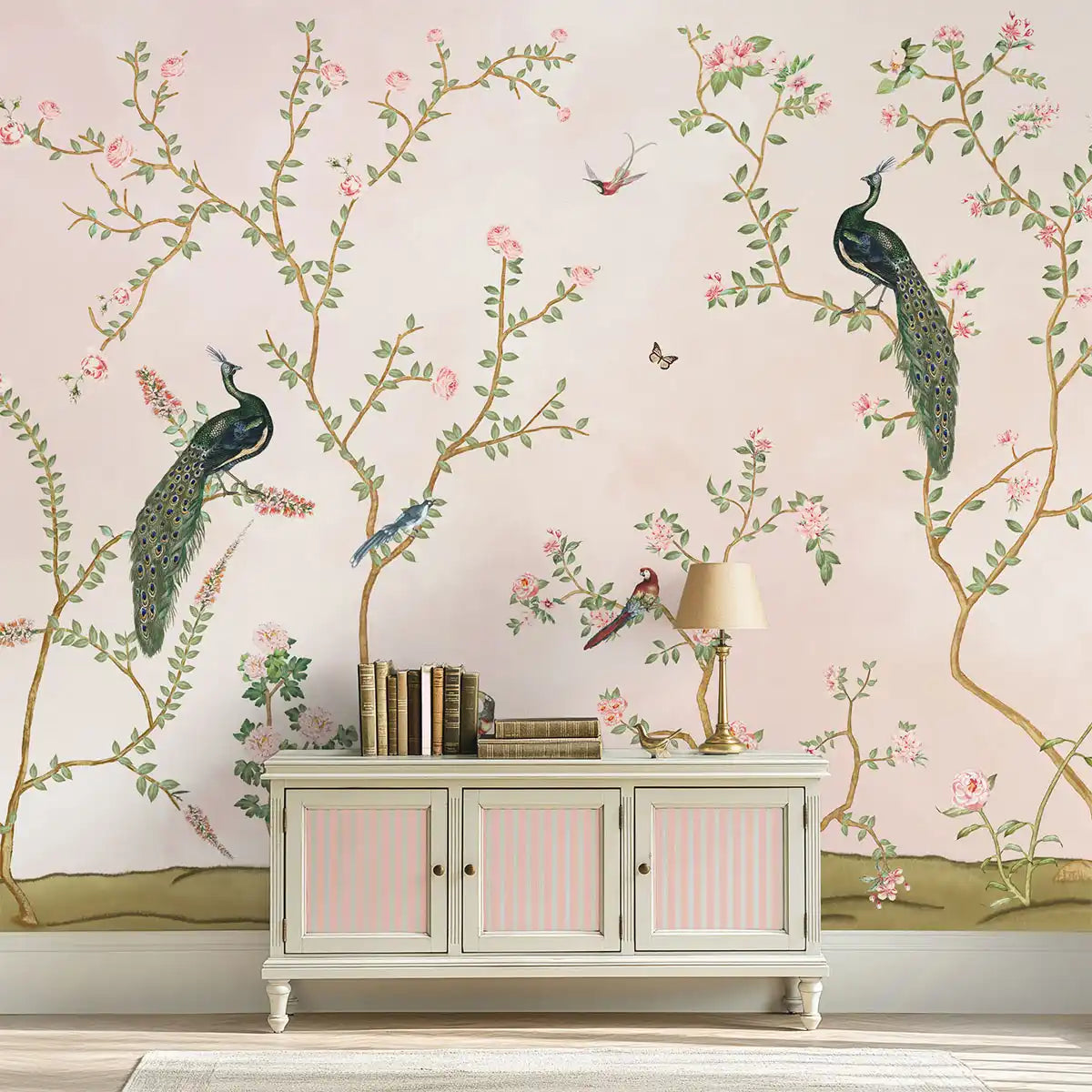 Garden of Elegance: “Bagiya” Wallpaper (Pink)