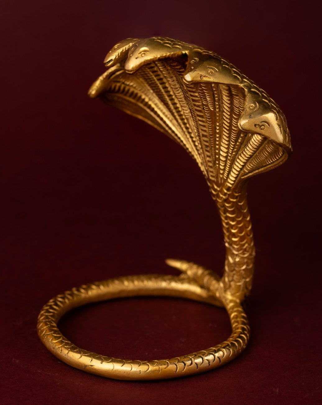 Brass Naga Cobra Statue