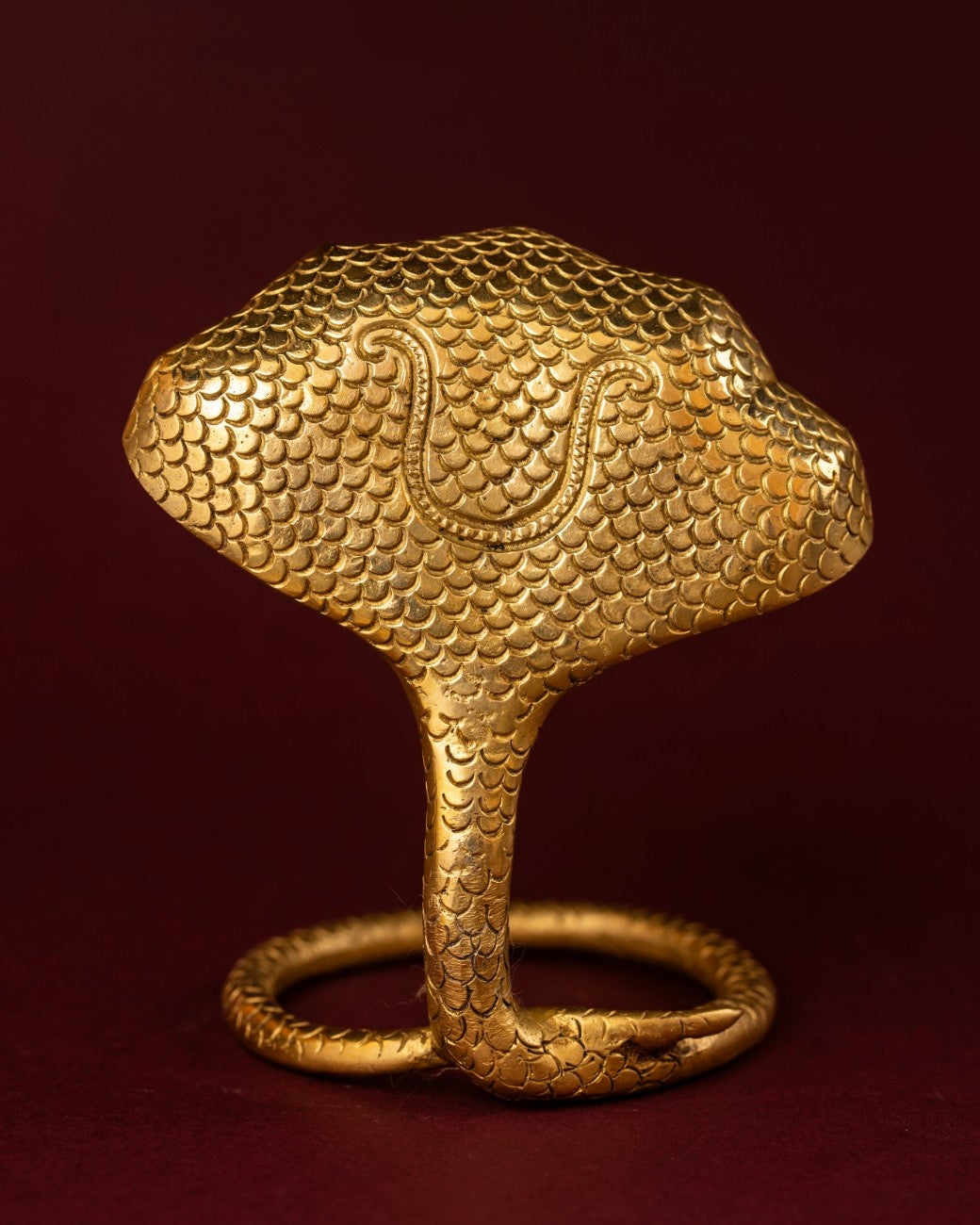 Brass Naga Cobra Statue