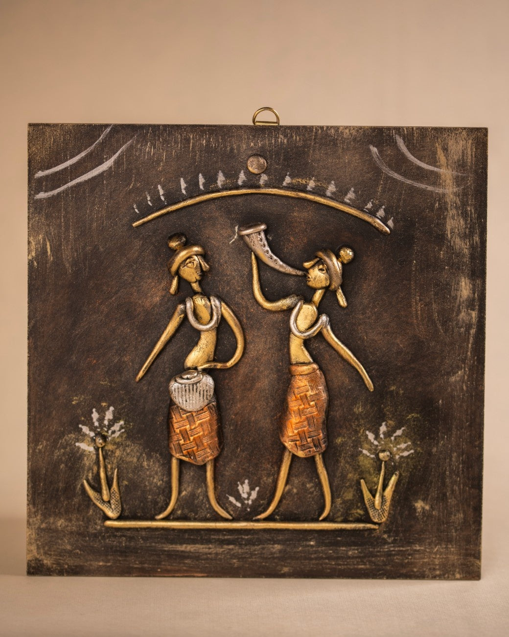 Brass Wall Hanging Couple in love