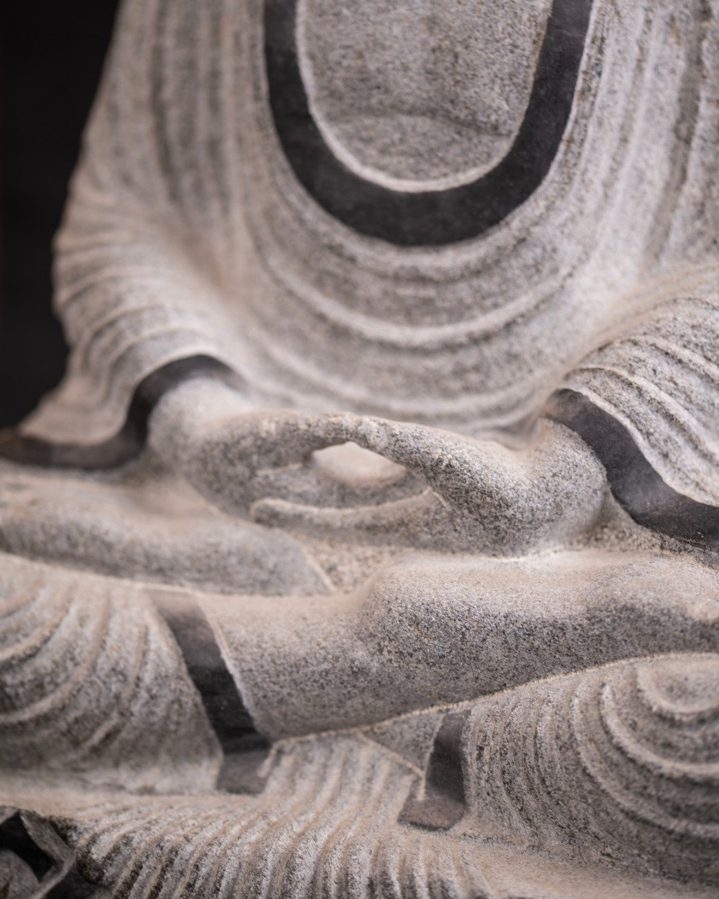 Meditating Buddha Statue in the Lotus Pose