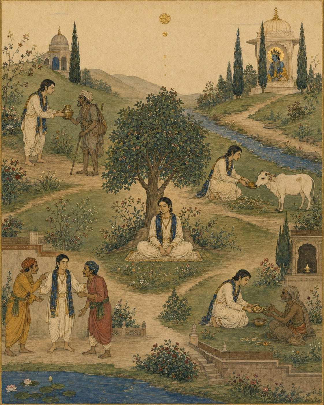 Ch. 12 'Bhakti' The Path of Devotion, Bhagavad Gita - Indian Epics Prints