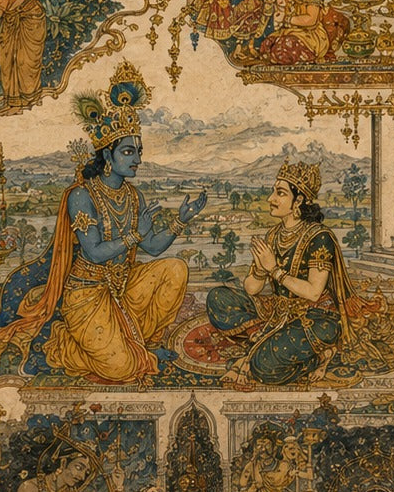 Ch. 17 'Shraddha' The Threefold Nature of Faith, Bhagavad Gita - Indian Epics Prints