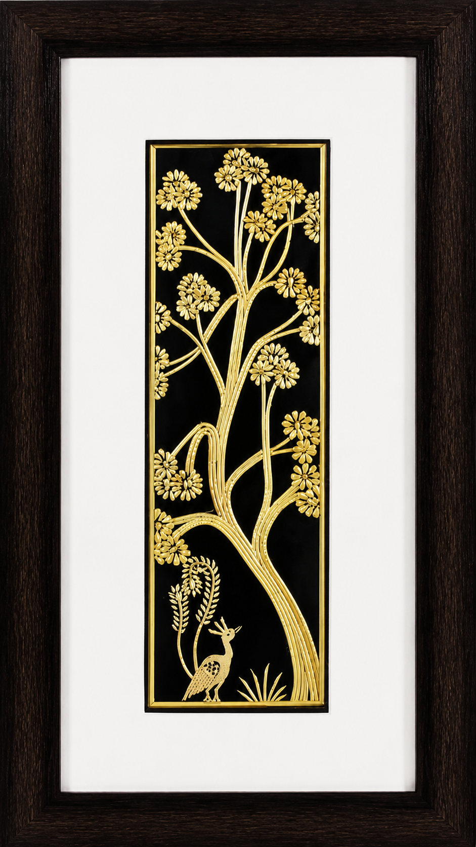 Peacock in Reverence – Sikki Heritage Art