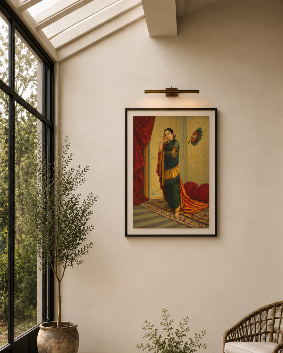 Raja Ravi Varma – "Vasantasena": The Celebrated Courtesan of Classical Sanskrit Drama