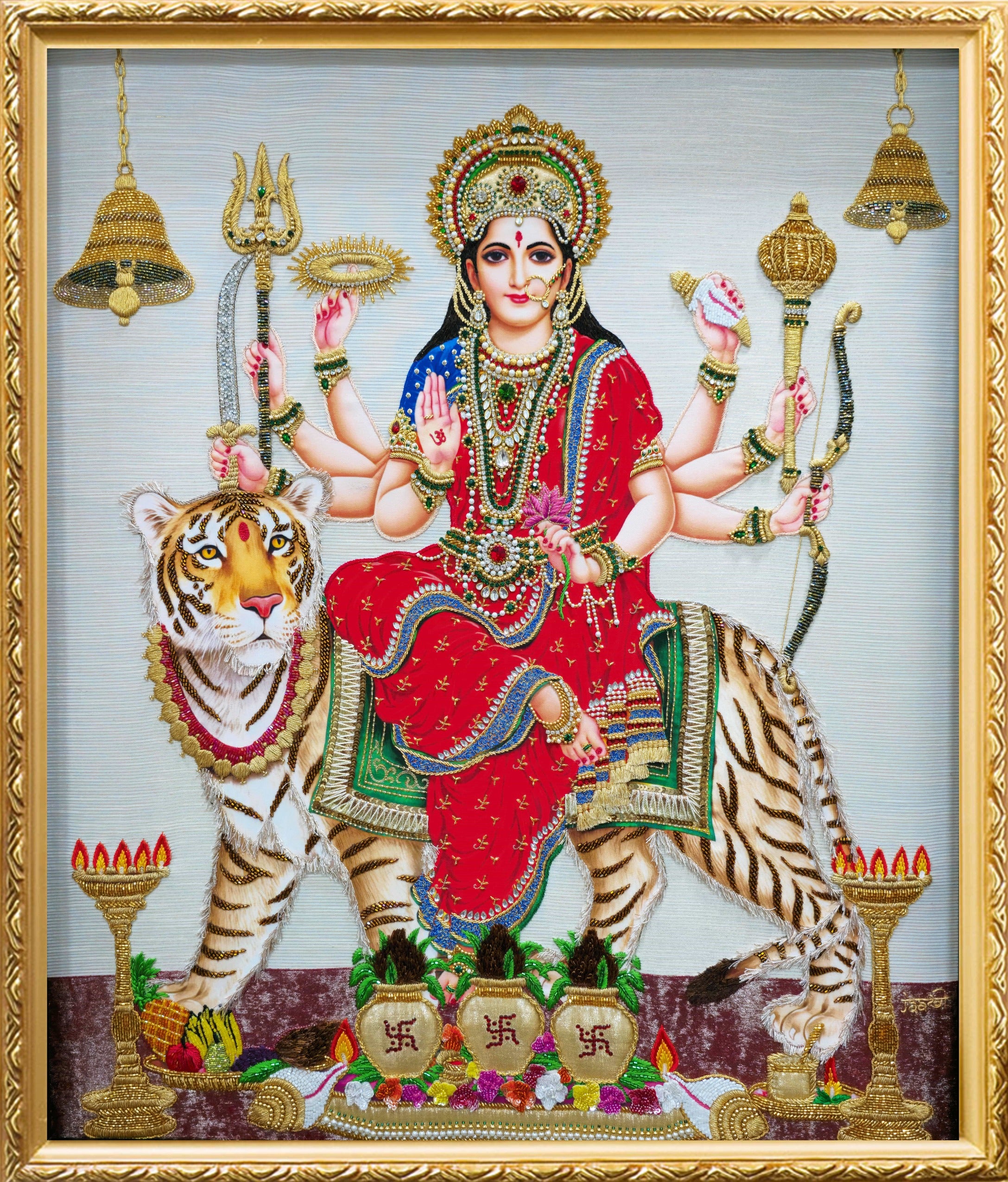 Amba Mata Durga Mata Tapestry