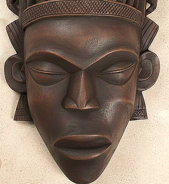 Kushmandi Wooden Gomira Tribal Face Mask – Handcrafted Ritual Wall Art (12 Inches)