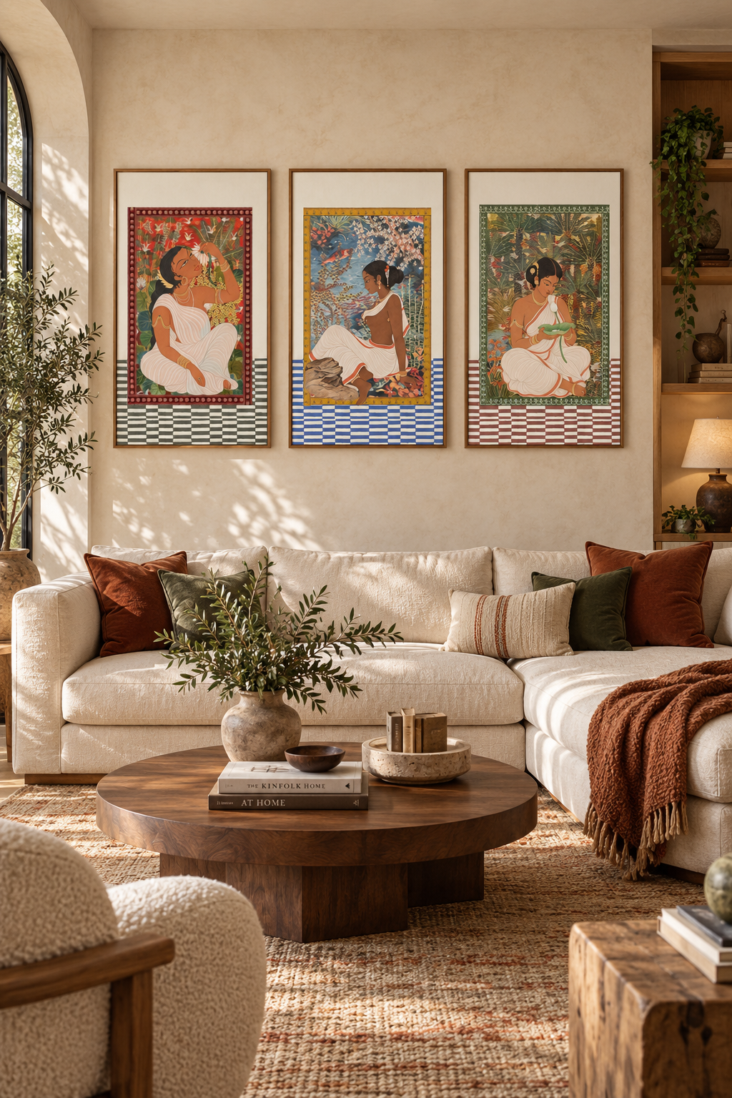 'The Garden of Grace' - A Set of Three Indian Prints