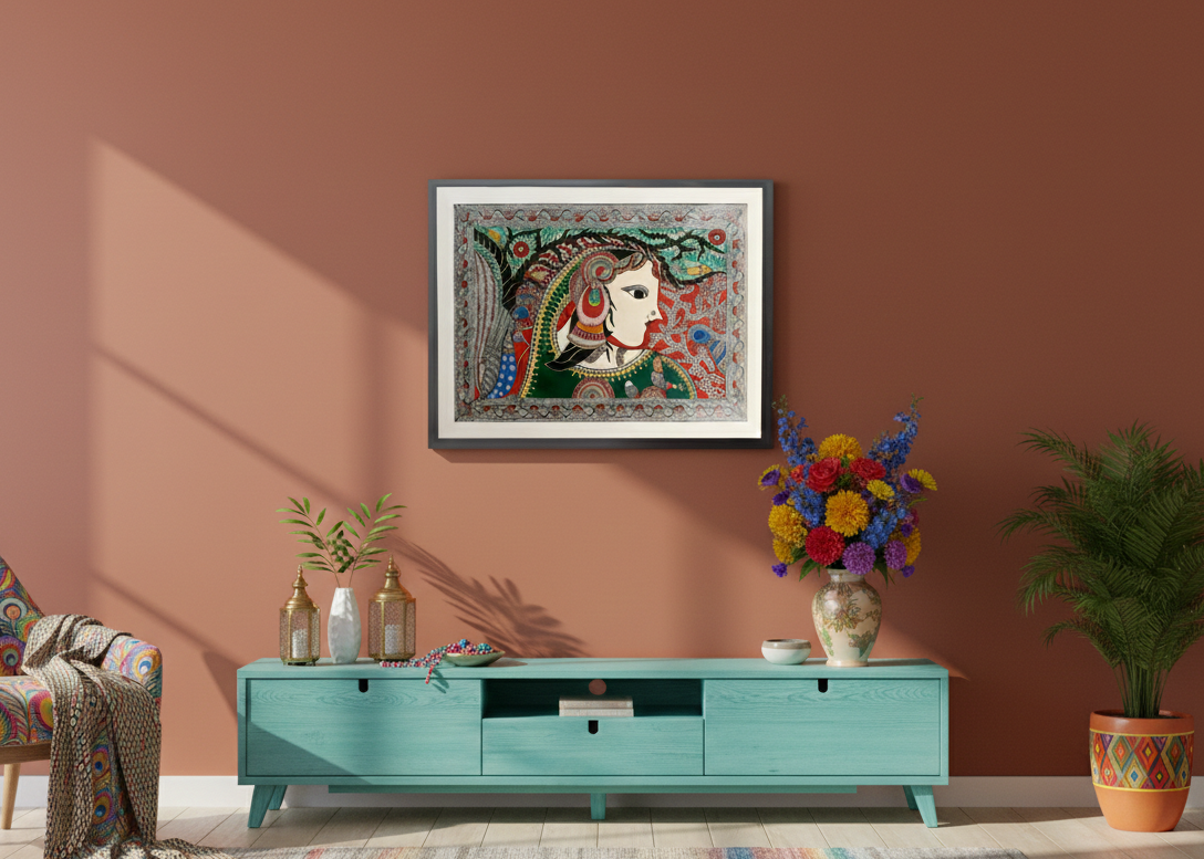 Seetha: Grace in Endurance - Madhubani Painting