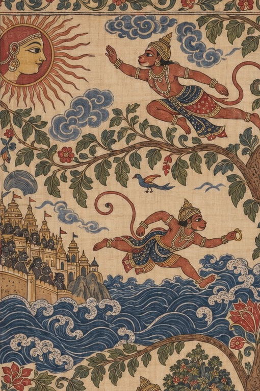 'Hanuman: The Devoted Servant' - Indian Epics Prints