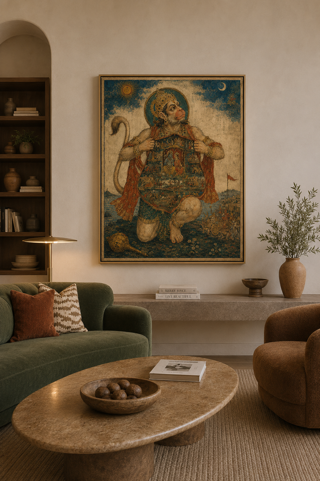 Hanuman’s Heart: The Revelation of Devotion Print