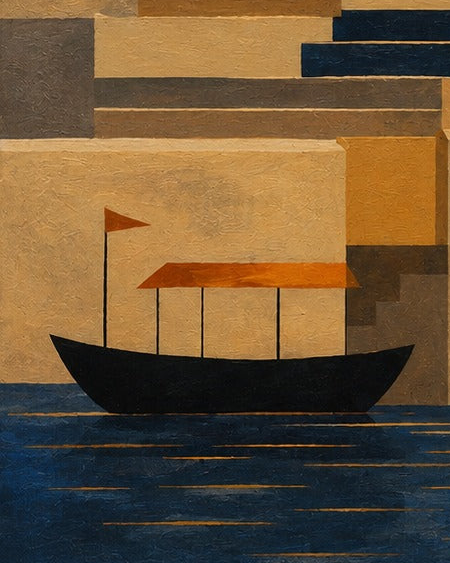 Indo-Bauhaus - “Kashi Rekha”: Abstraction of Varanasi Ghats