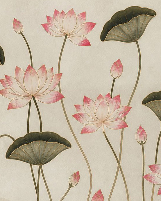 Handpainted – “Kamal Talai”: The Sacred Bloom of Enlightenment
