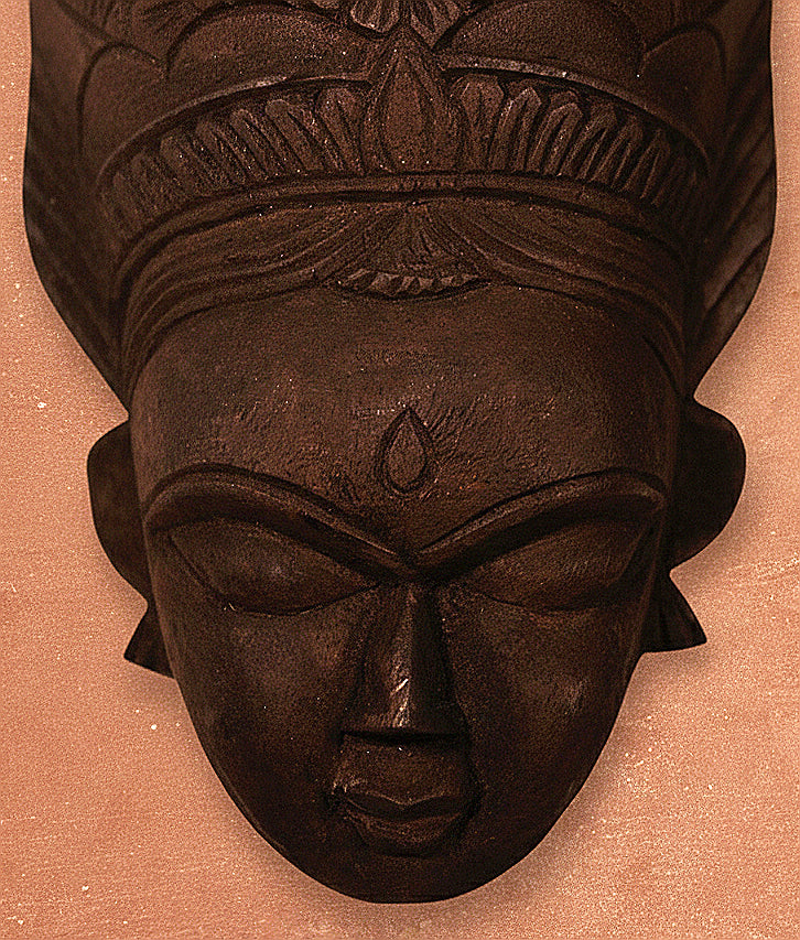 Kushmandi Wooden Mask Set – Fish Couple (Gomira Tradition, West Bengal)