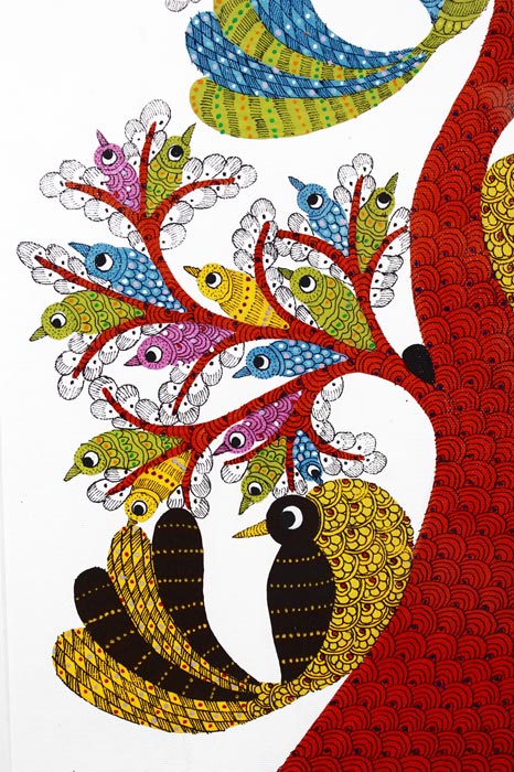 Mayur Vriksha – “The Peacock Tree” Gond Art