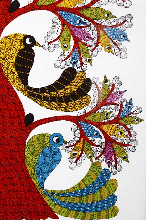Mayur Vriksha – “The Peacock Tree” Gond Art