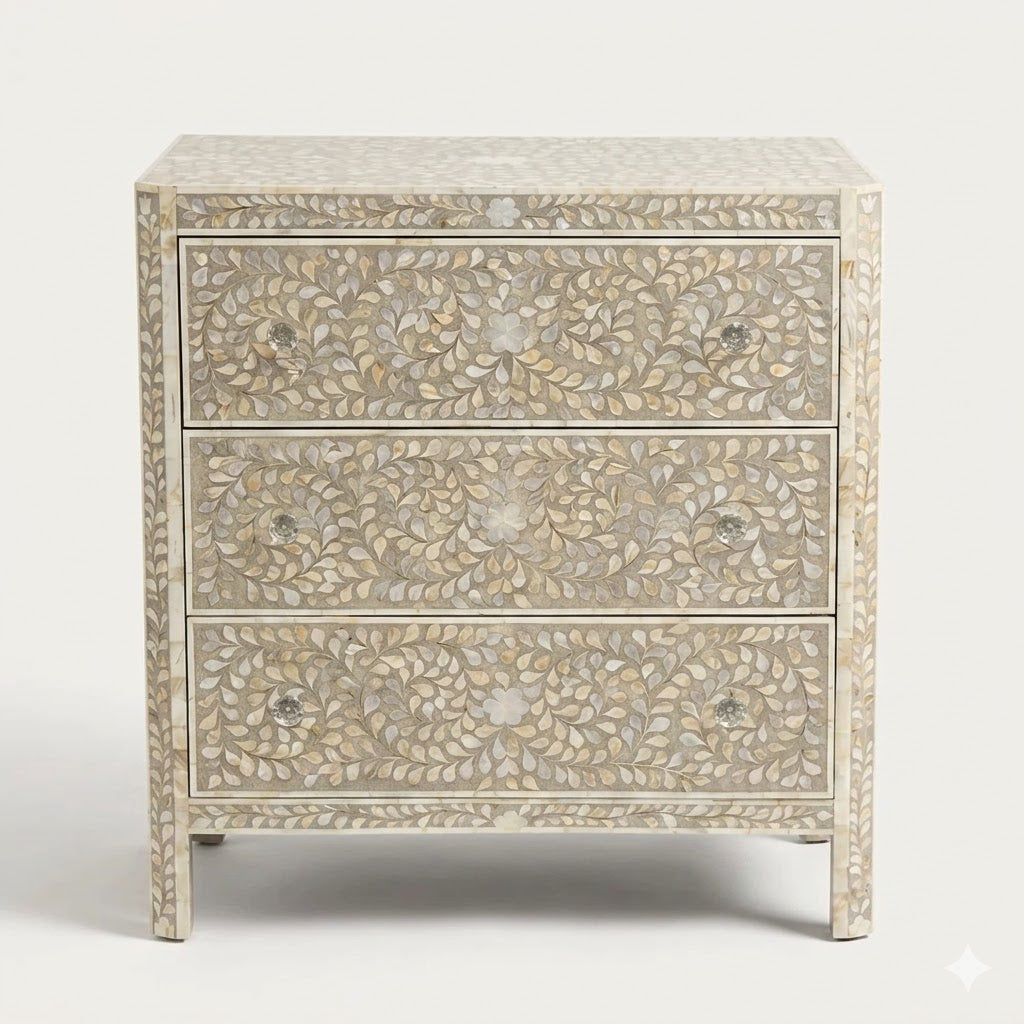 Moonvine Floral Bone Inlay Chest