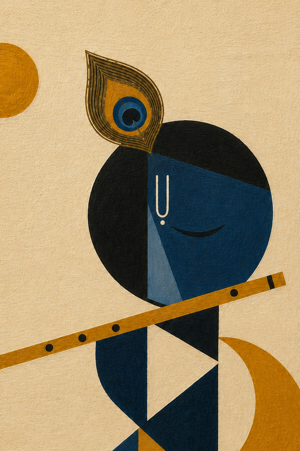 Indo-Bauhaus – “Murali Madhava”: Portrait of Lord Krishna