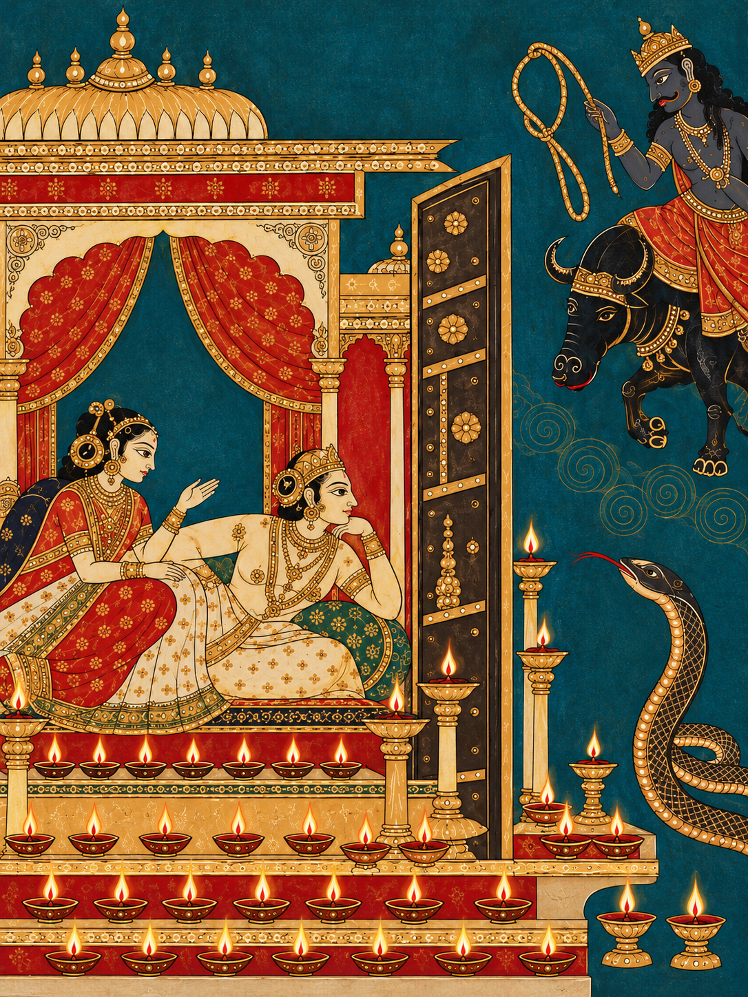 Art Print – “Yamadeepa”: The Lamps That Turned Away Death