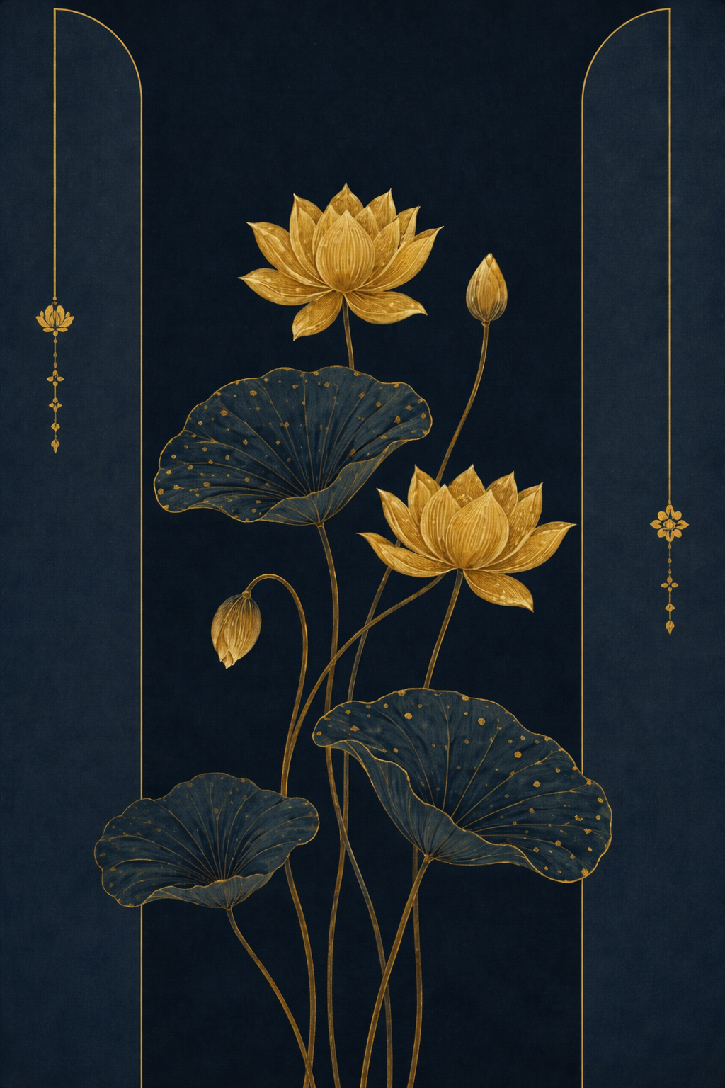 Pichwai – “Nisha Kamal”: The Lotus of the Night