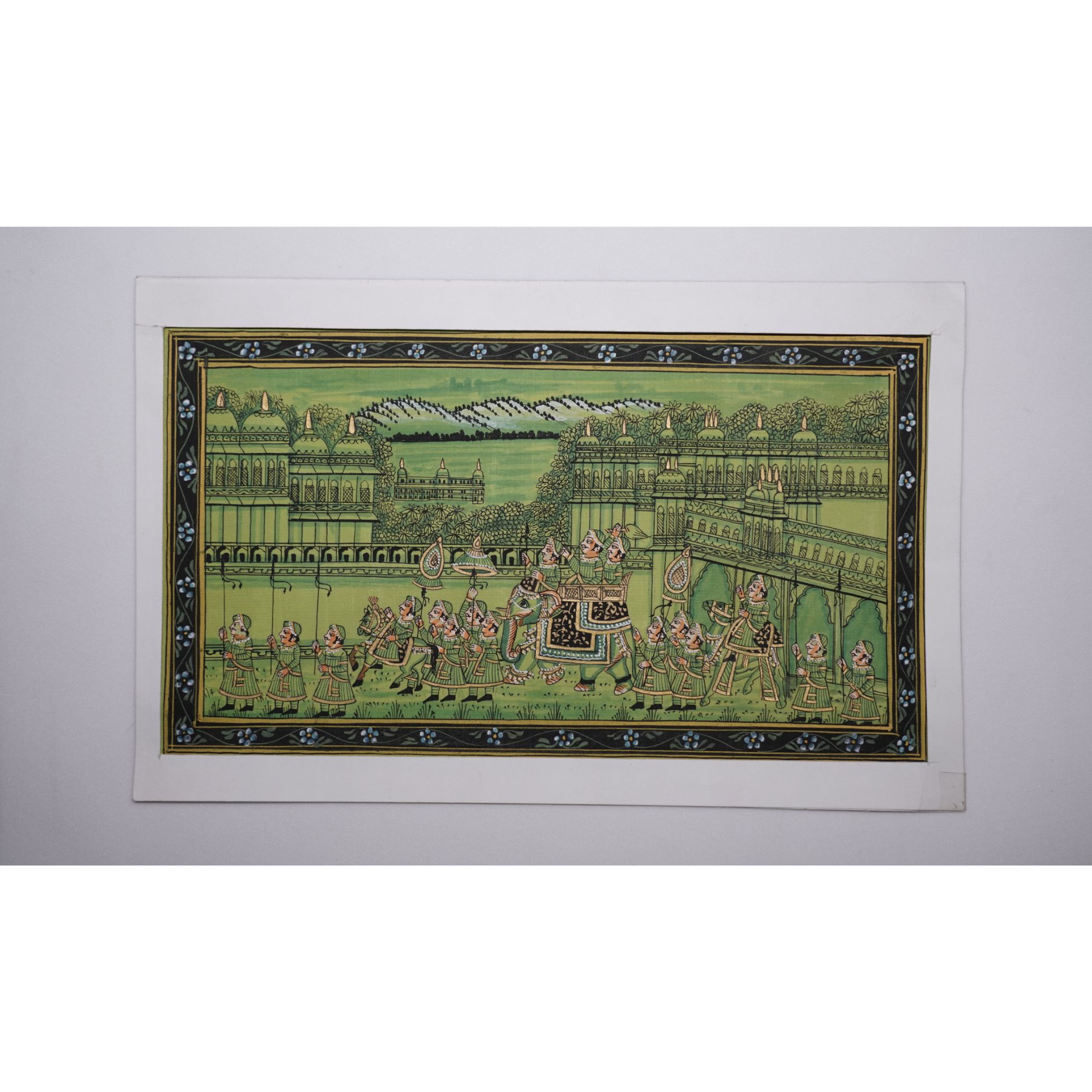 Green Army Procession Painting