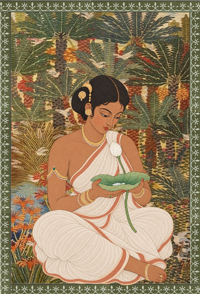 'Kamala' The Lotus Offering - Indian Prints