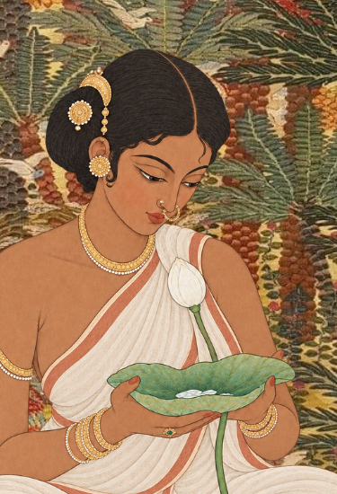 'Kamala' The Lotus Offering - Indian Prints