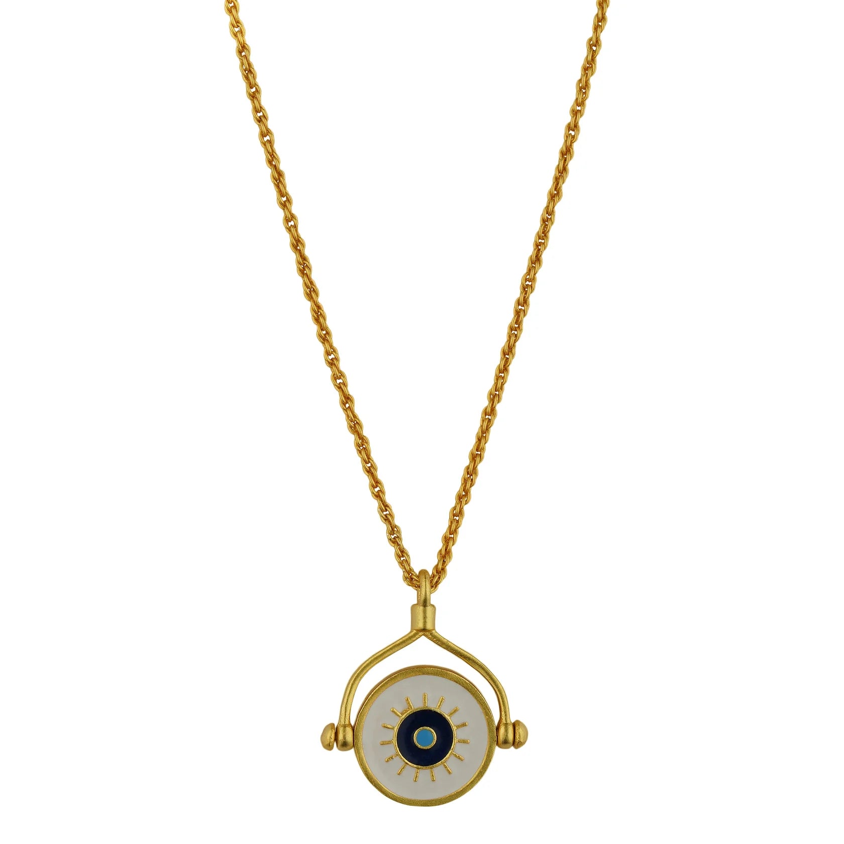 Protection Necklace with Evil Eye and Hamsa Hand